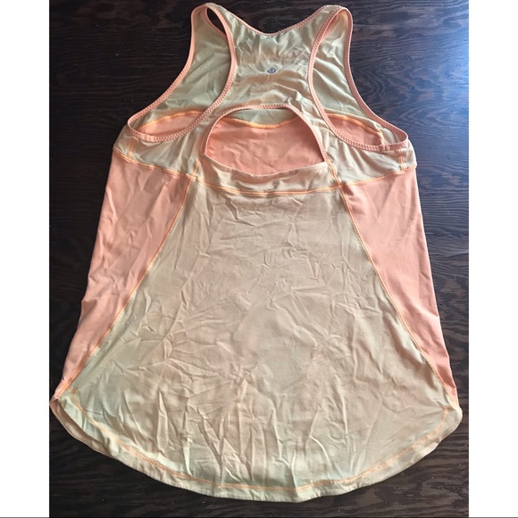 lululemon light orange running yoga shirt size 12 - Picture 2 of 5